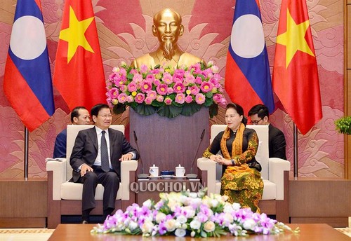 Нгуен Тхи Ким Нган провела встречу с премьер-министром Лаоса - ảnh 1