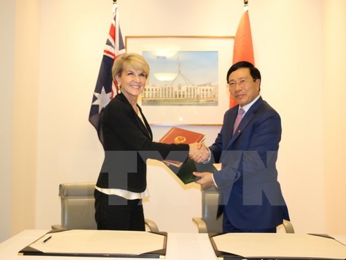 Visite officielle de Pham Binh Minh en Australie - ảnh 1