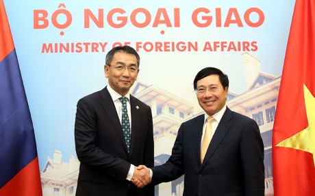 Pham Binh Minh reçoit le ministre mongol des Affaires étrangères - ảnh 1