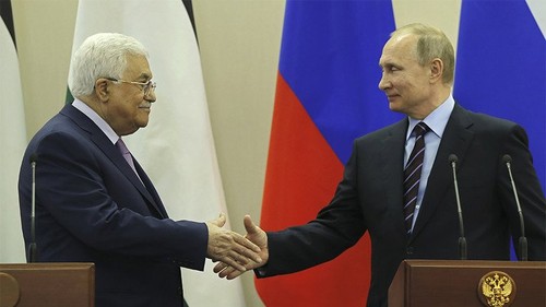 Poutine reçoit Abbas et réaffirme son soutien à la solution à deux Etats - ảnh 1