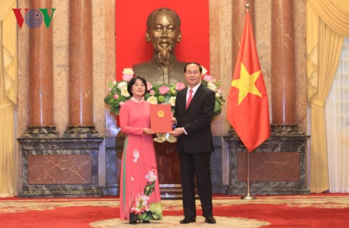 Le président Tran Dai Quang nomme 22 ambassadeurs à l’étranger - ảnh 1