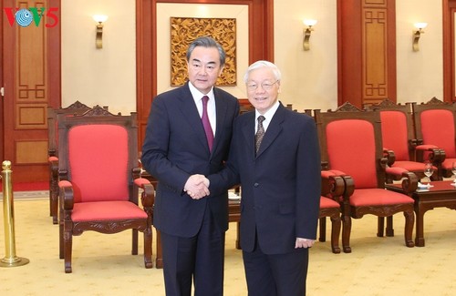 Nguyên Phu Trong reçoit le chef de la diplomatie chinoise - ảnh 1