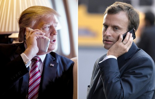 Guerre commerciale: Macron dit à Trump que les taxes américaines sont «illégales» - ảnh 1