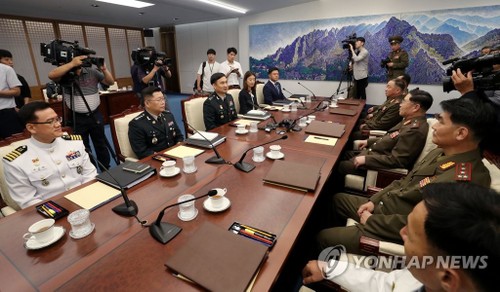 Début à Panmunjom des pourparlers militaires intercoréens entre généraux - ảnh 1