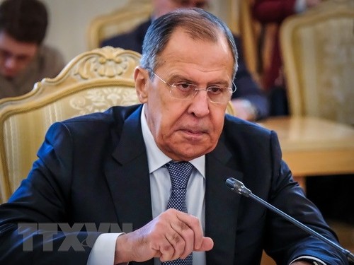 Le ministre russe des AE discute de la Syrie et de l'Ukraine avec le chef de l'ONU - ảnh 1