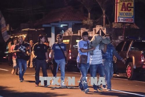 La police indonésienne arrête cinq terroristes liés à l'EI - ảnh 1