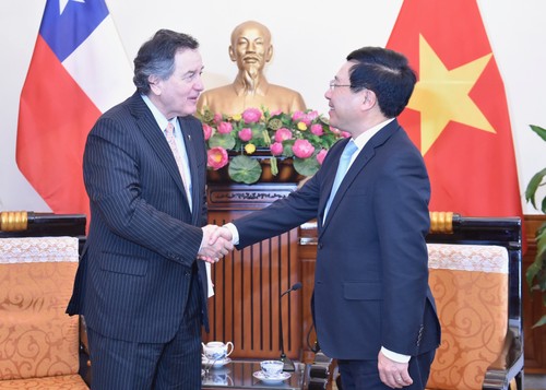 Pham Binh Minh reçoit le chef de la diplomatie chilienne - ảnh 1
