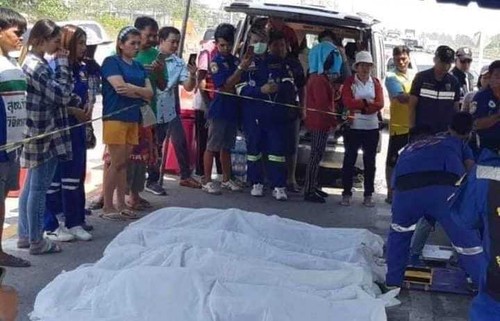 Cinq Vietnamiens morts dans un accident routier en Thaïlande - ảnh 1