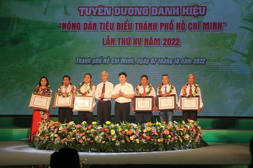 Hô Chi Minh-Ville honore 28 agriculteurs exemplaires  - ảnh 1