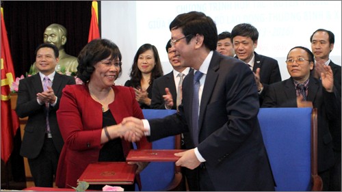 Bộ Lao động - Thương binh và Xã hội và Đài Tiếng nói Việt Nam VOV ký kết hợp tác truyền thông  - ảnh 1