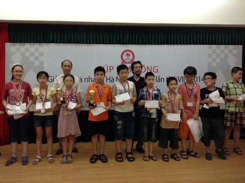 18 nhà vô địch tại Cúp Kim Đồng - Giải cờ vua nhanh Hà nội mở rộng lần thứ 7 - ảnh 1