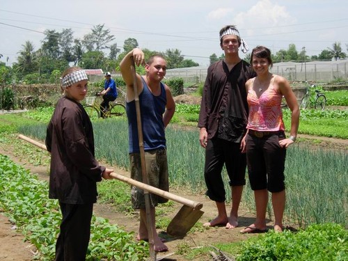 Làm nông dân tại làng rau Trà Quế-Hội An - ảnh 2