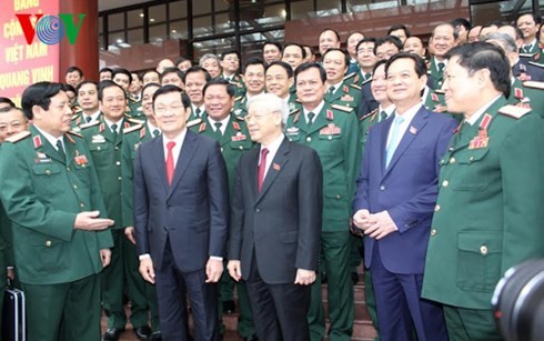 Tổng bí thư Nguyễn Phú Trọng dự và phát biểu chỉ đạo Đại hội đại biểu Đảng bộ Quân đội - ảnh 1