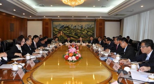 Phiên họp cấp Bộ trưởng Nhóm công tác hợp tác về cơ sở hạ tầng trên bộ Việt Nam - Trung Quốc - ảnh 1