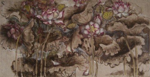 Họa sỹ Lan Hương - đắm đuối với hoa sen - ảnh 1