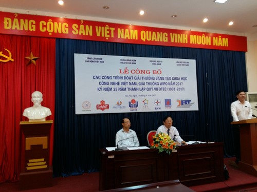 Công bố giải thưởng Sáng tạo Khoa học công nghệ Việt Nam và giải thưởng WIPO 2016 - ảnh 1