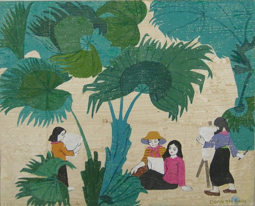 “Bản làng trong thung lũng ” triển lãm tranh của hai nữ họa sĩ Việt tại Đức - ảnh 3