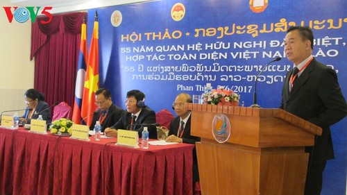 Hội thảo 55 năm quan hệ hữu nghị, hợp tác đặc biệt Việt - Lào và triển vọng - ảnh 1