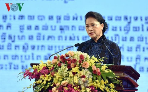 Kỷ niệm trọng thể 50 năm ngày thiết lập quan hệ ngoại giao Việt Nam - Campuchia - ảnh 1