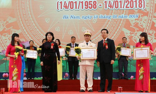 Tỉnh Hà Nam kỷ niệm 60 năm Ngày Chủ tịch Hồ Chí Minh về thăm  - ảnh 1