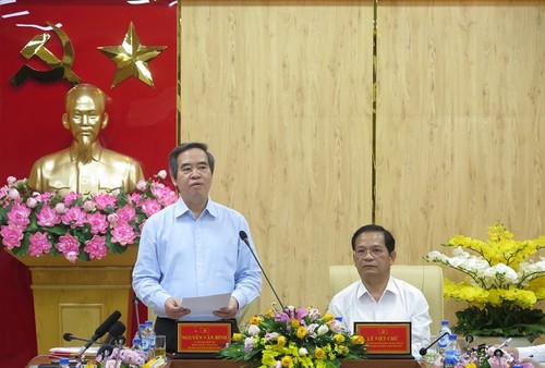 Trưởng ban Kinh tế Trung ương Nguyễn Văn Bình thăm, làm việc tại tỉnh Quảng Ngãi - ảnh 1