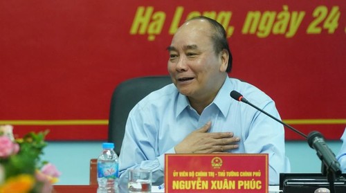 Thủ tướng Nguyễn Xuân Phúc thăm, nói chuyện với công nhân mỏ than Hà Lầm - ảnh 1