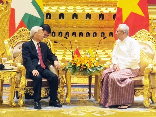 Điện mừng kỷ niệm 45 năm thiết lập quan hệ ngoại giao Việt Nam – Myanmar - ảnh 1