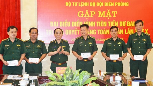Gặp mặt các đại biểu Bộ đội Biên phòng dự Đại hội Thi đua Quyết thắng toàn quân lần thứ X - ảnh 1
