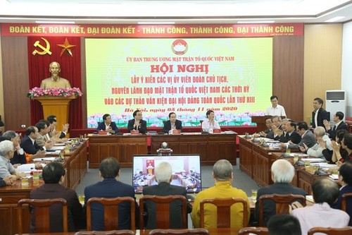 Ủy ban Trung ương MTTQ Việt Nam góp ý dự thảo Văn kiện Đại hội 13 - ảnh 1