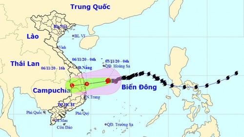 Bão Goni sẽ suy yếu thành áp thấp nhiệt đới trên vùng biển Quảng Ngãi - Phú Yên - ảnh 1
