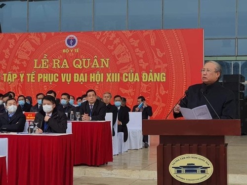 Diễn tập công tác y tế phục vụ Đại hội 13 của Đảng Cộng sản Việt Nam - ảnh 1