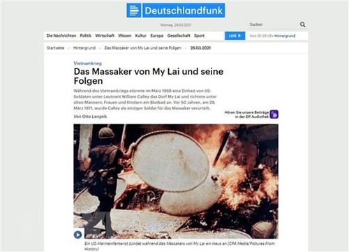 Đài phát thanh Đức Deutschlandfunk nói về vụ thảm sát Mỹ  Lai năm 1968 - ảnh 1
