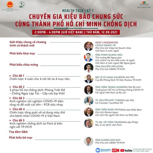 Hội thảo Chuyên gia kiều bào chung sức cùng Thành phố Hồ Chí Minh chống dịch - ảnh 3