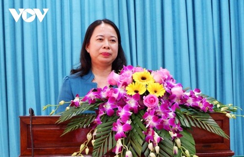 Phó Chủ tịch nước Võ Thị Ánh Xuân tiếp xúc cử tri tại An Giang - ảnh 1