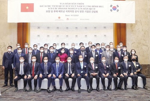 Chủ tịch Quốc hội Vương Đình Huệ dự toạ đàm bàn tròn với các tập đoàn lớn của Hàn Quốc - ảnh 2