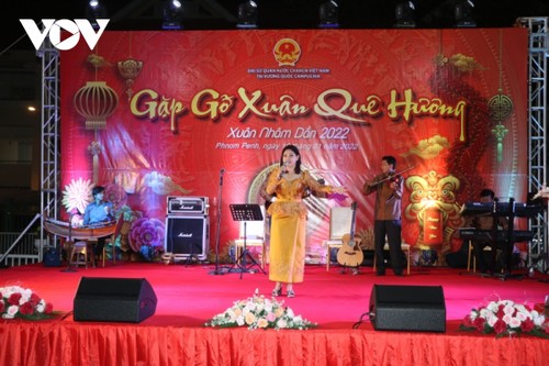 Đại sứ quán Việt Nam tại Campuchia tổ chức gặp mặt mừng Xuân - ảnh 4