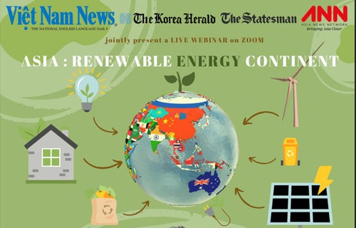 Tọa đàm “Châu Á - Châu lục năng lượng tái tạo” sẽ diễn ra ngày 15/6 - ảnh 1