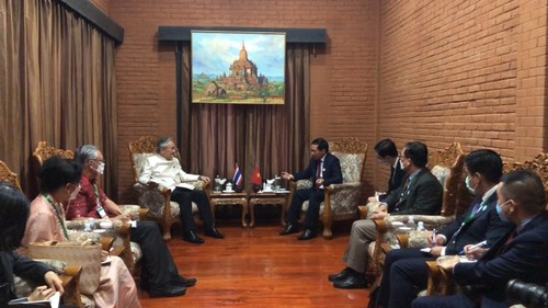 Bộ trưởng Ngoại giao Bùi Thanh Sơn gặp Phó Thủ tướng, Bộ trưởng Ngoại giao Thái Lan  - ảnh 1