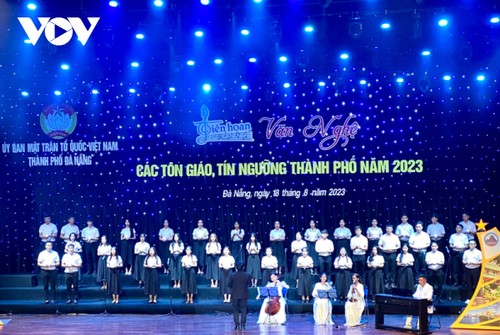 Liên hoan văn nghệ các tôn giáo, tín ngưỡng thành phố Đà Nẵng 2023 - ảnh 1