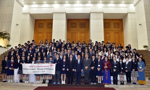 Phó Thủ tướng Trần Lưu Quang tiếp đoàn học sinh, sinh viên Việt Nam và Nhật Bản - ảnh 2