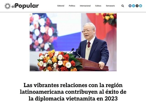 Báo chí Nam Mỹ đánh giá cao trường phái ngoại giao cây tre Việt Nam - ảnh 1