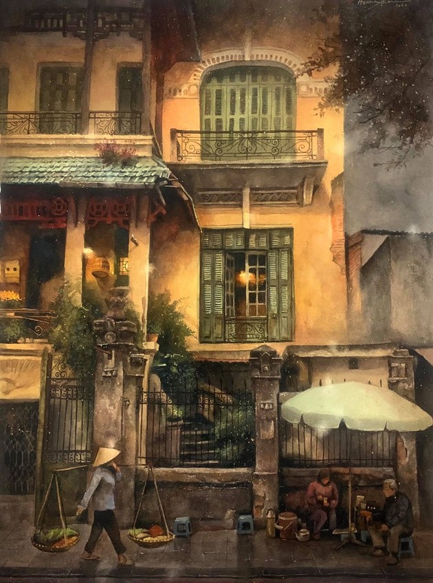 Dreamy Hanoi in water-color by Hoang Phong
