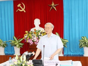 El secretario general del PCV chequea tareas en la provincia de Đồng Nai - ảnh 1