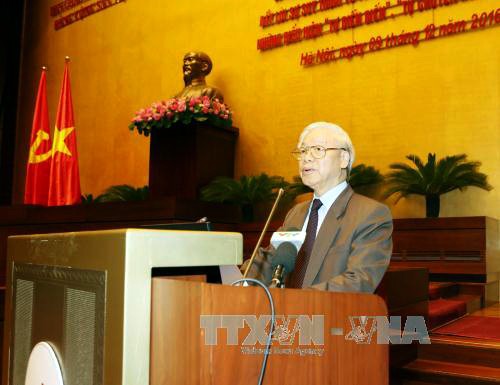 Partido Comunista de Vietnam conceptualiza resolución sobre reforzamiento interno - ảnh 1