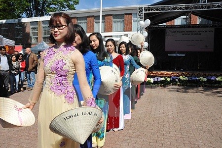 Resaltan imágenes culturales de Vietnam en festival primaveral en Bélgica - ảnh 1