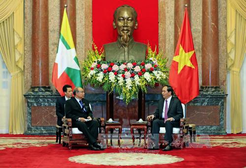 Presidente de Vietnam recibe al líder parlamentario de Myanmar - ảnh 1