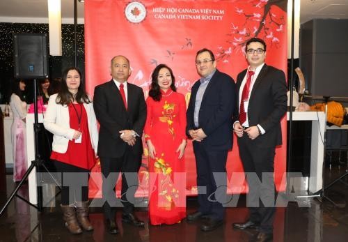 Coterráneos vietnamitas en Canadá y República Checa celebran el Tet 2019  - ảnh 1
