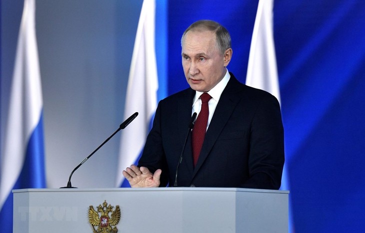Presidente ruso lee mensaje anual ante la Asamblea Federal - ảnh 1