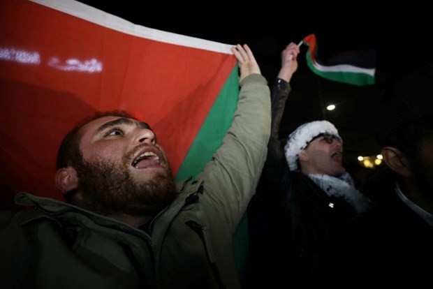 パレスチナで抗議デモ　イスラエルは入植地への主権適用に動く - ảnh 1