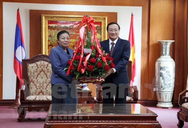 Dirigente del Partido Popular Revolucionario de Laos ensalza logros vietnamitas bajo el liderazgo del Partido Comunista - ảnh 1